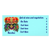 Mardi Gras Mythology Bacchus View Hints Please Rack Card