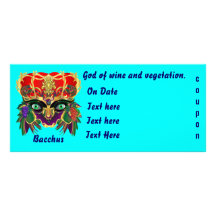 Mardi Gras Mythology Bacchus View Hints Please Rack Card