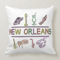 Mardi Gras New Orleans american mojo pillows
