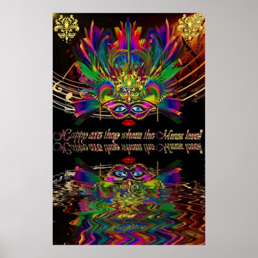 mardi gras new orleans poster