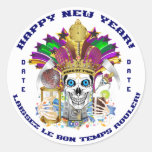 Mardi Gras New Year Customize View Notes Please Sticker
