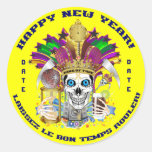 Mardi Gras New Year Customize View Notes Please Stickers