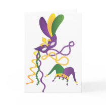 Mardi Gras Party Card