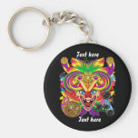 Mardi Gras Party Clown View Hints Please Keychains