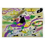 Mardi Gras party invitation Greeting Card