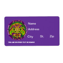 Mardi Gras Party Label Please View Notes