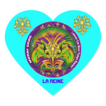 Mardi Gras Party Over 50 Colors Please View Notes Heart Sticker