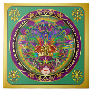 mardi gras ceramic tile