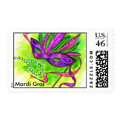 Mardi Gras Postage