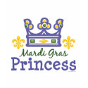Mardi Gras Princess Kids Ringer T shirt