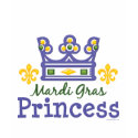 Mardi Gras Princess Long Sleeve Tee T-shirts
