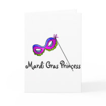 Mardi Gras Princess Mask Card
