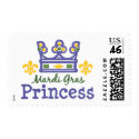 Mardi Gras Princess Postage Stamps