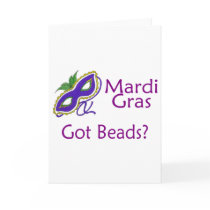 Mardi Gras Purple Greeting Cards