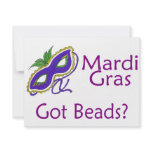 Mardi Gras Purple Custom Invitation