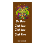Mardi Gras Queen View Notes Please Rack Card Template