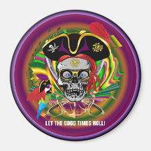 Mardi Gras Refrigerator Magnet