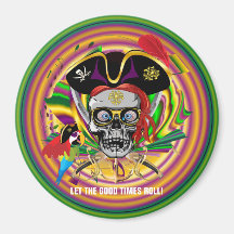 Mardi Gras Refrigerator Magnet