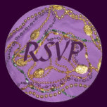 Mardi Gras RSVP Sticker