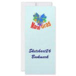 Mardi Gras Split Mask Rack Card Design