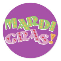 Mardi Gras stickers