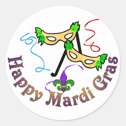 mardi gras sticker etsy