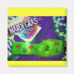 Mardi Gras Throws Refrigerator Magnets