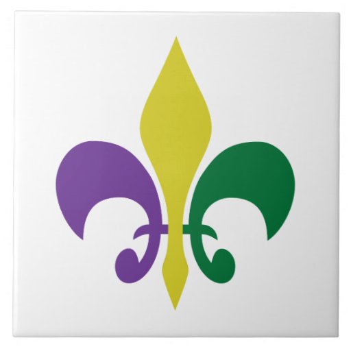 mardi gras ceramic tile