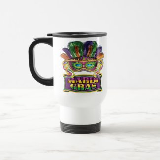 Mardi Gras Travel Mug Coffee cup