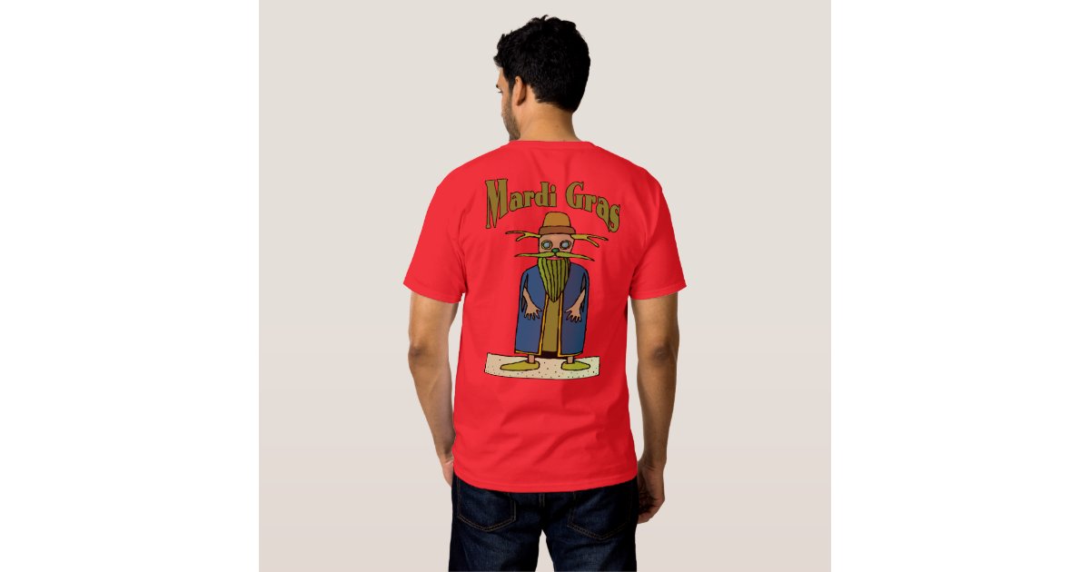 Mardi Gras Tree Man T Shirt Zazzle