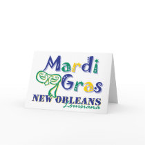 Mardi Gras Tri Mask Card