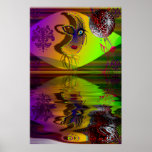 Mardi Gras Trompe l'oeil-V Pick ypur Size Print