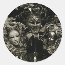 Mardi Gras Venice Carnival Mask Stickers