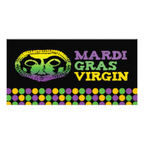 Mardi Gras Virgin Photo Greeting Card