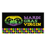 Mardi Gras Virgin Photo Greeting Card