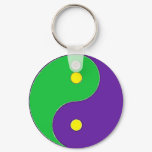 MARDI GRAS YIN YANG SYMBOL