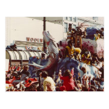 Mardi Gras Zulu Float Post Card