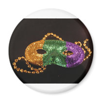 Mardi Party Refrigerator Magnets