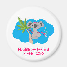 MardiGrass Festival Nimbin 2010 Fridge Magnet