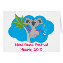 MardiGrass Festival Nimbin 2010 Greeting Card