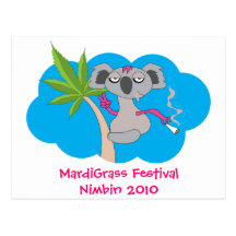 MardiGrass Festival Nimbin 2010 Postcard