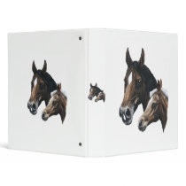 mare and foal 3 ring binder