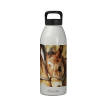 Mare and Foal by Shawna Mac Drinking Bottle