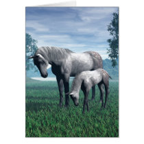 Mare and Foal Card