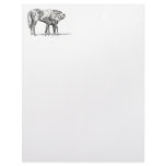 Mare and Foal Letterhead Template
