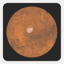 Mare Australe region of Mars Sticker
