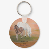 Mare & Foal Artist Beverley Walters keychains