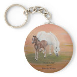 Mare &amp; Foal Artist Beverley Walters Keychains