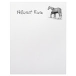 Mare with Foal: PENCIL: FARM: LETTERHEAD
