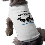 MARF logo, I was RESCUED by pet clothing